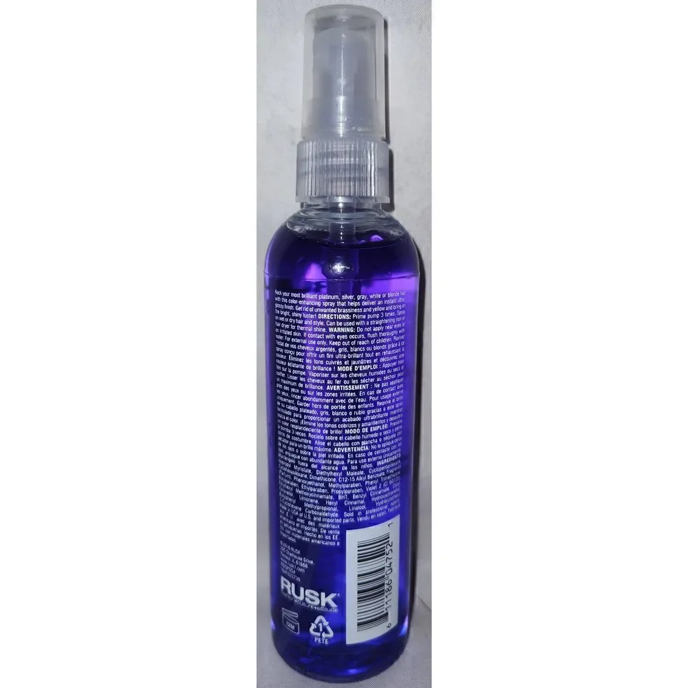 Rusk Deepshine PlatinumX Shine Spray 4 oz NEW